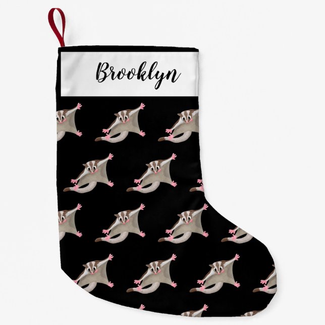 Calcetín Navideño Pequeño Ilustracion de personalizado de deslizador de azúc (Anverso)