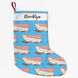 Calcetín Navideño Pequeño Ilustracion de personalizado de hadas rosadas