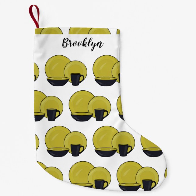 Calcetín Navideño Pequeño Ilustracion de personalizado de juego de mesa (Anverso)