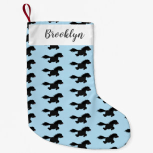 Calcetín Navideño Pequeño Ilustracion de personalizado del pony de Shetland