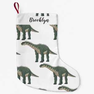 Calcetín Navideño Pequeño Ilustracion personalizado de Barapasaurus