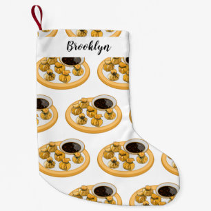 Calcetín Navideño Pequeño Ilustracion personalizado de bolso de camarón tail