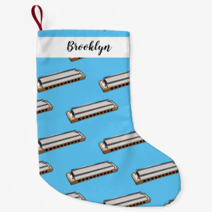 Calcetín Navideño Pequeño Ilustracion personalizado de Harmonica