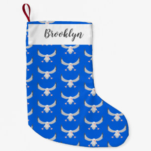 Calcetín Navideño Pequeño Ilustracion personalizado de pájaro de albatross