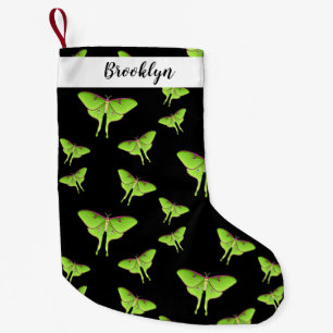 Calcetín Navideño Pequeño Ilustracion personalizado Luna Moth