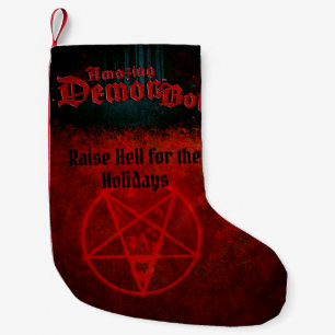 Calcetín Navideño Pequeño Increíble niño demonio levanta el infierno