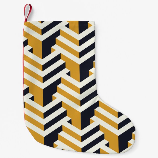 Calcetín Navideño Pequeño Isometric Seamless Patternart,deco,pattern,seamles (Anverso)