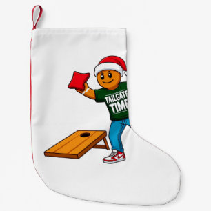 Calcetín Navideño Pequeño Jengibre Cornhole Navidad Deporte Fiesta 