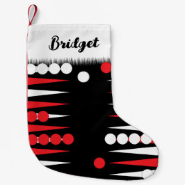 Calcetín Navideño Pequeño Juego de tablero Backgammon