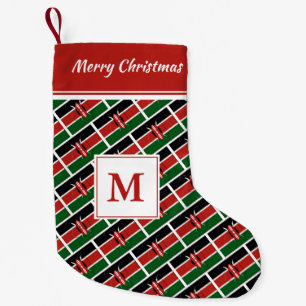 Calcetín Navideño Pequeño KENYA Flag MONOGRAM
