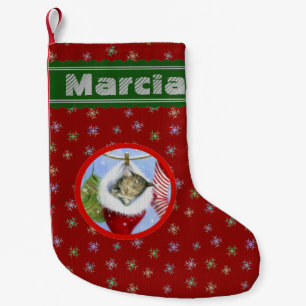 Calcetín Navideño Pequeño Kitten, Navidades personalizados