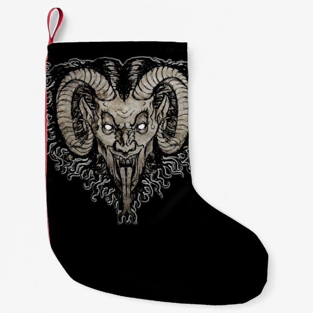 Calcetín Navideño Pequeño Krampus Stocking (Anverso)