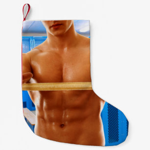 Calcetín Navideño Pequeño La camiseta sin mangas de SlipperyJoe hombre muscu