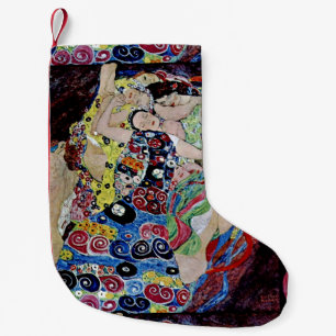 Calcetín Navideño Pequeño La doncella de Gustavo Klimt, nouveau del arte,