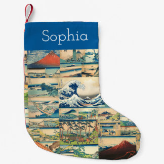Calcetín Navideño Pequeño La gran onda personalizada Hokusai ve el monte