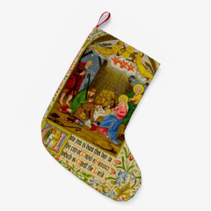 Calcetín Navideño Pequeño La natividad el a usted nace este día