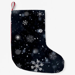 Calcetín Navideño Pequeño La Navidad de SlipperyJoe invernal mágica pacífica
