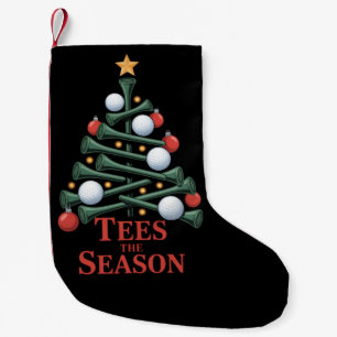 Calcetín Navideño Pequeño La Temporada de Golfes Golf Divertido Navidad Golf
