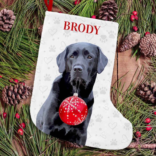 Calcetín Navideño Pequeño Labrador Mascota Recuperador Perro Pintas Navidade (Subido por el creador)
