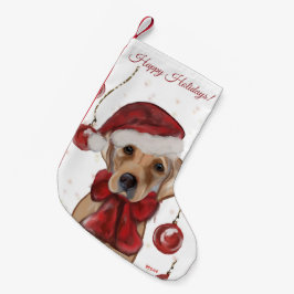 CALCETÍN NAVIDEÑO PEQUEÑO LABRADOR RETRIEVER 