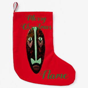 Calcetín Navideño Pequeño Larga máscara tiki Thunder_Cove