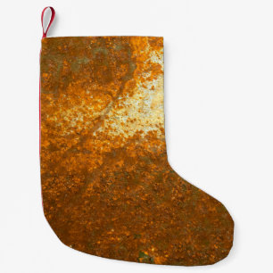Calcetín Navideño Pequeño large Rust backgroundabstract, ancient, antique, b