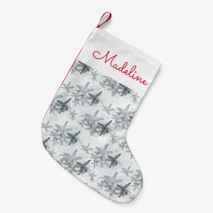 Calcetín Navideño Pequeño Las estrellas de mar en el modelo el del mar