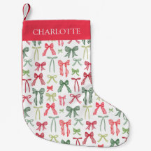 Lazos de Navidad personalizados de Coquette para c