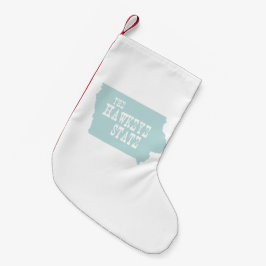 Calcetín Navideño Pequeño Lema del lema del estado de Iowa