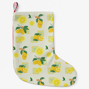 Calcetín Navideño Pequeño Lemon Floral