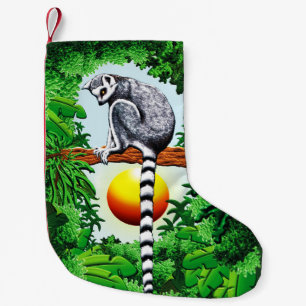 Calcetín Navideño Pequeño Lemur de Madagascar