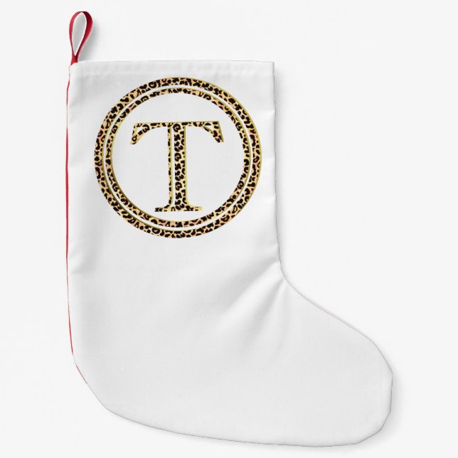 Calcetín Navideño Pequeño Leopard T (Anverso)