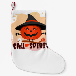 Calcetín Navideño Pequeño Llamado de Espíritu de Halloween
