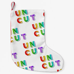 Calcetín Navideño Pequeño Los colores vivos del arco iris de SlipperyJoe tre