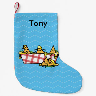 Calcetín Navideño Pequeño Los Nachos derritieron los microprocesadores de