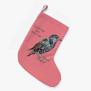 Calcetín Navideño Pequeño Los Starlings Son Darlings