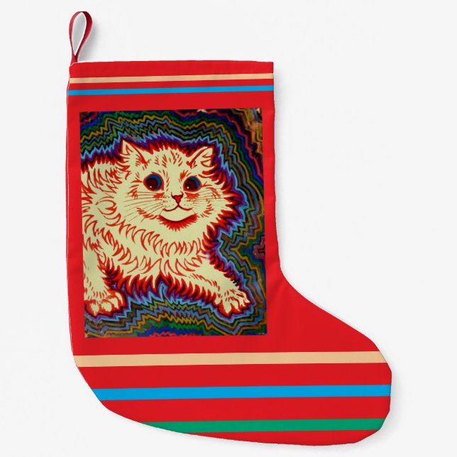 Calcetín Navideño Pequeño Louis Wain, Electric Cat (Anverso)