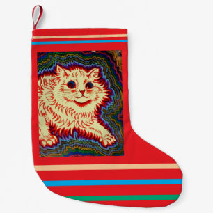 Calcetín Navideño Pequeño Louis Wain, Gato Eléctrico