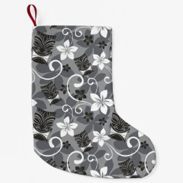 CALCETÍN NAVIDEÑO PEQUEÑO LUAU TIKI PATTERN (CHARCOAL)