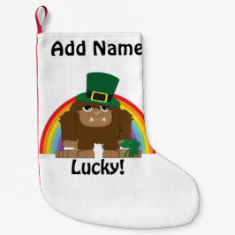 Calcetín Navideño Pequeño Lucky Bigfoot Leprechaun