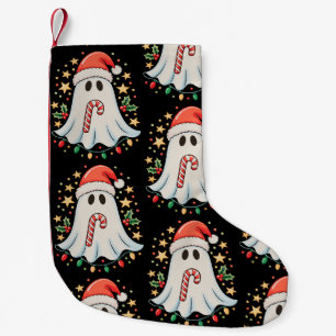 Calcetín Navideño Pequeño Luz fantasma linda árbol pastel Feliz Navidad Navi