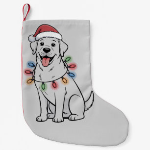 Calcetín Navideño Pequeño Mamá Amante de Perros Labrador Retriever Navidad S