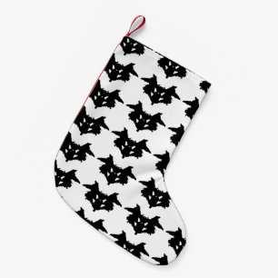 Calcetín Navideño Pequeño Mancha de tinta de Rorschach