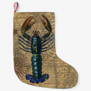 Calcetín Navideño Pequeño Marisco de langosta Maine Classic Ocean