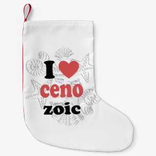 Calcetín Navideño Pequeño Me encanta la cita graciosa del Cenozoico para los