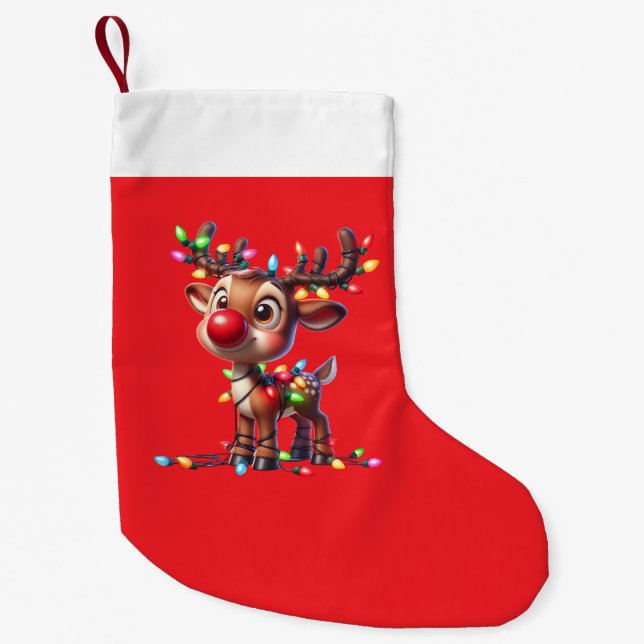 Calcetín Navideño Pequeño Media de Navidad (Anverso)
