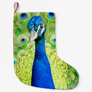 Calcetín Navideño Pequeño Media del pavo real