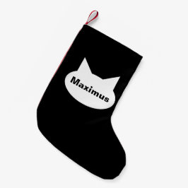 Calcetín Navideño Pequeño Media personalizada gato moderno del mascota -