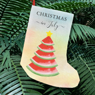 Calcetín Navideño Pequeño Medias De Navidad De Sandía En Julio
