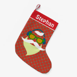 Calcetín Navideño Pequeño Medias de Navidad de Santa Claus Hipster